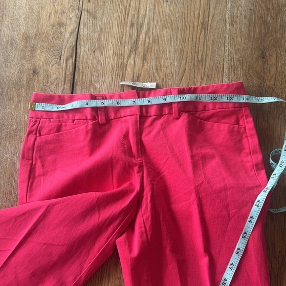 Loft Cropped Marisa Pants Coral Size 00 Petite - Picture 6 of 6